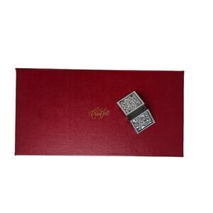 Vintage Carvel Hall Silver Tone Metal Knife Caddy/Placecard Holder 1960s